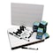 Flipside Red & Blue Ruled/Plain White Dry Erase Dual Sided Board + Black Marker + Student Eraser Set, 12PK 21034 - alternate 1